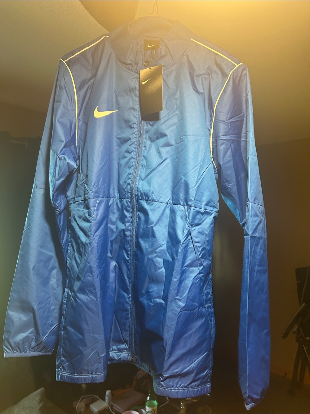 Nike Men’s Royal Blue Windbreaker with white Piping